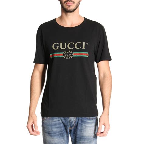 gucci black shirt men's|gucci black tee.